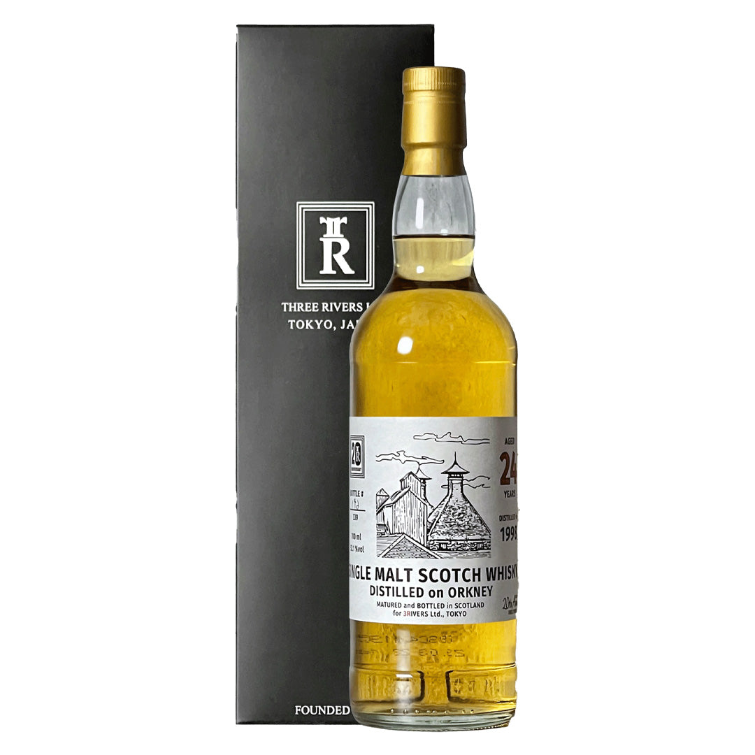 【抽選対象】 Orkney オークニー シングルモルト 1998 24年 for THREE RIVERS 20th Anniversary