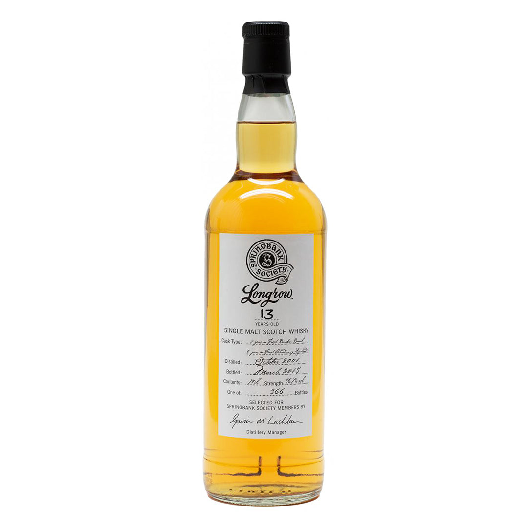 Longrow ロングロウ 2001 13年 バーボンバレル&シャルドネホグスヘッド For Springbank Society