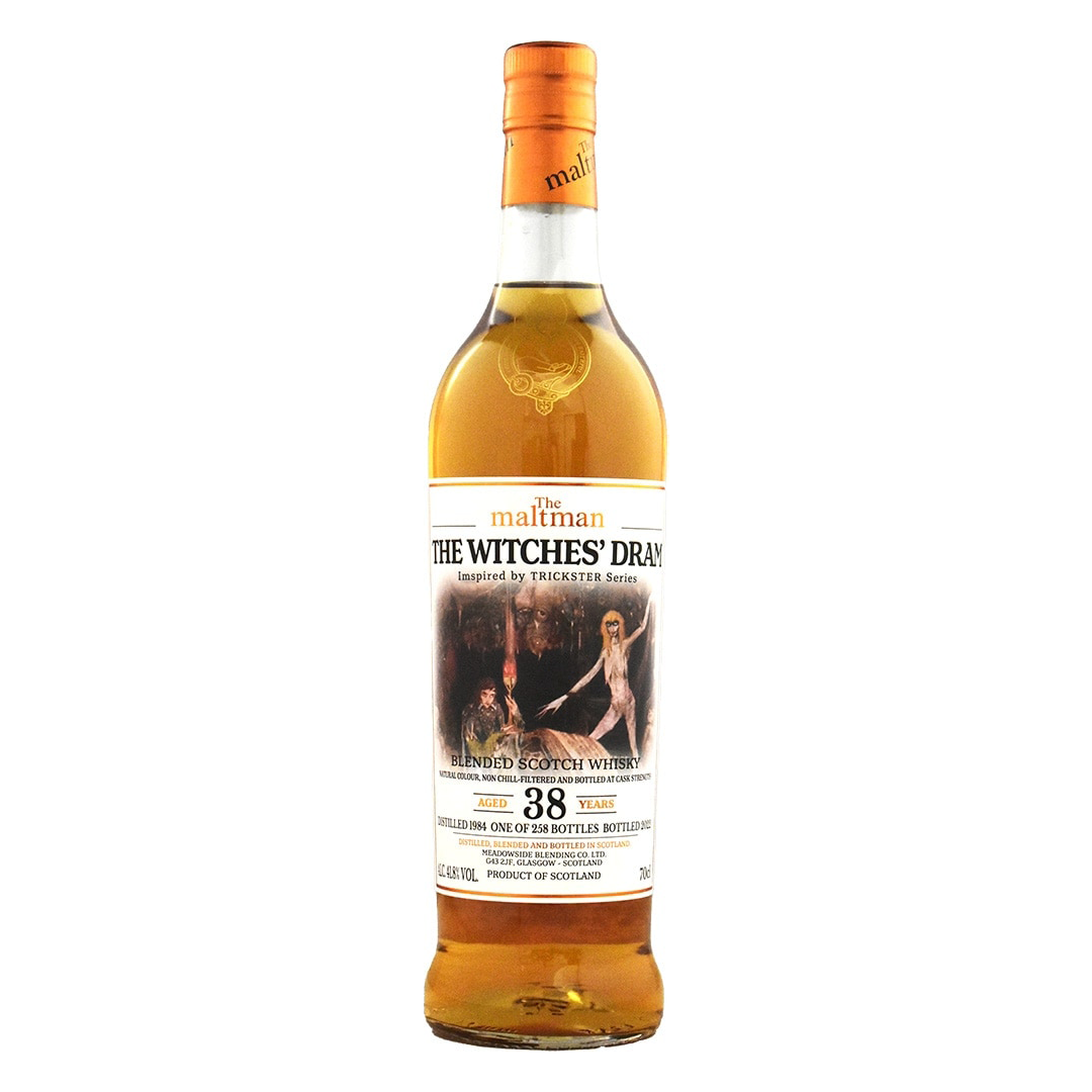 Blended Scotch Whisky ブレンデッドスコッチウィスキー 1984 38年 モルトマン「ウィッチズドラム」