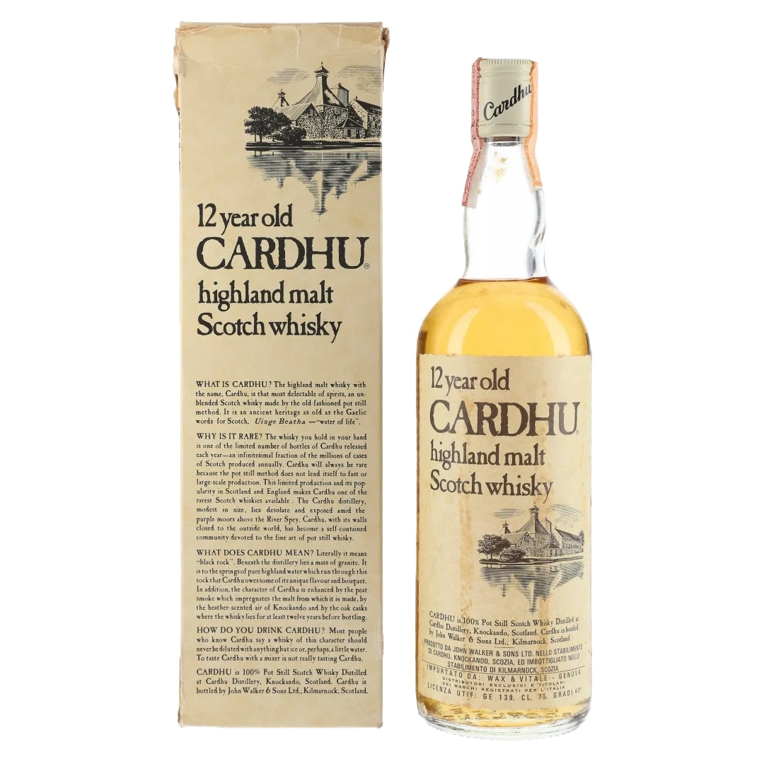 Cardhu カーデュ 12年 John Walker and Sons 1970年代流通品
