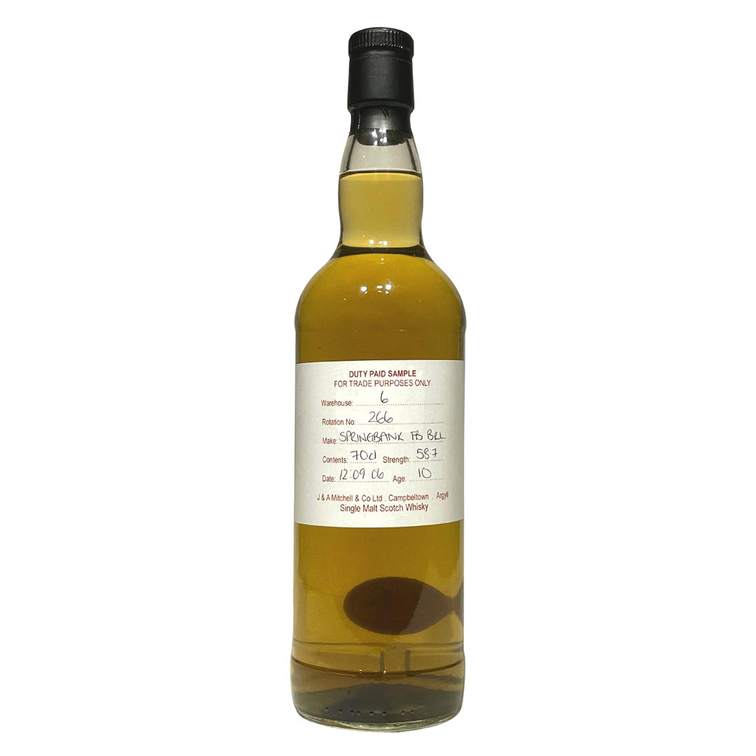 Springbank スプリングバンク 2006 10年 Duty Paid Sample (58.7%)