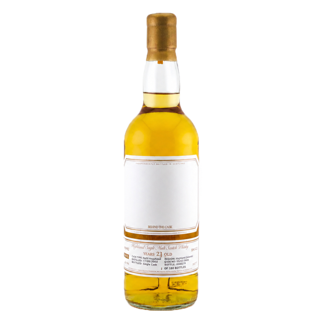 HIGHLAND SINGLE MALT SCOTCH WHISKY BNV-02 BEHIND THE CASK – RUDDER