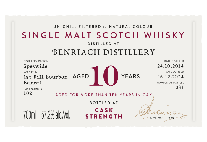 Benriach ベンリアック 2014 10年 ADラトレー