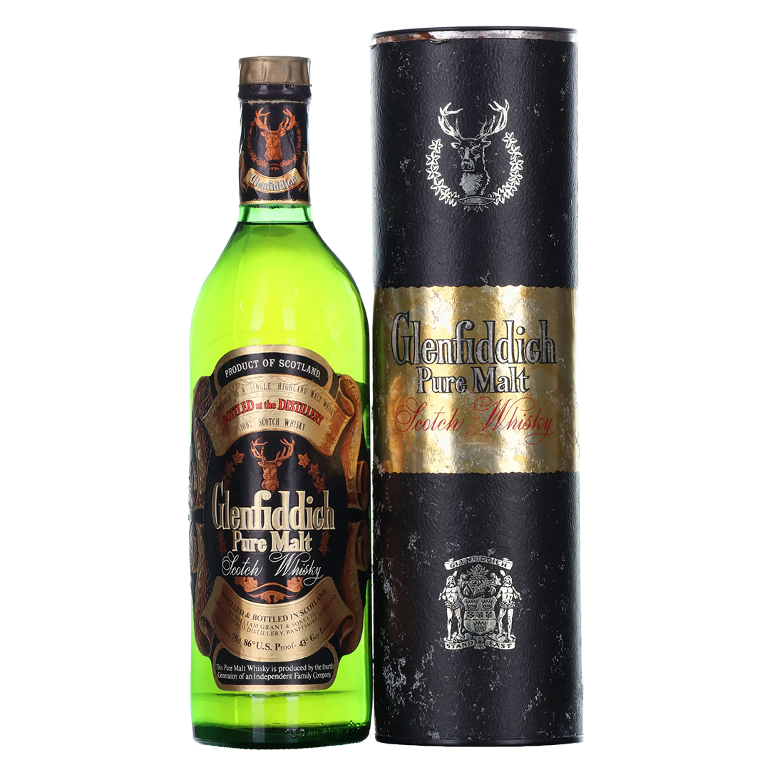 1980年代　旧ボトル　グレンフィディック ピュアモルト 43% ヴィンテージ Glenfiddich グレンフィディック ピュアモルト表記 1980年代流通品