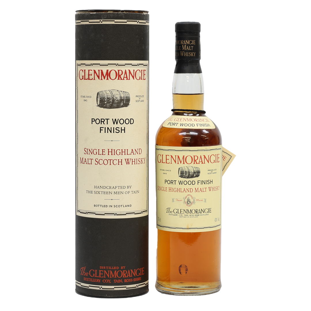 値下げ中グレンモーレンジィ ポートウッドフィニッシュ 旧ボトル 箱付 Glenmorangie グレンモーレンジ ポートウッドフィニッシュ 1990年代