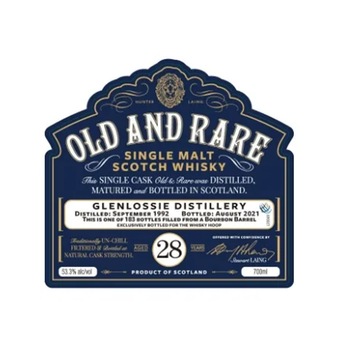 Glenlossie グレンロッシー 1992 28年 Hunter Laing Old & Rare for