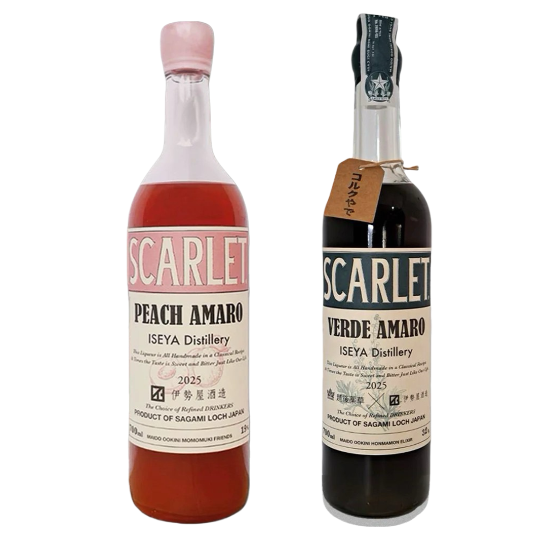 SCARLET 伊勢屋酒造 ピーチアマーロ 2025 & ヴェルデアマーロ 2025
