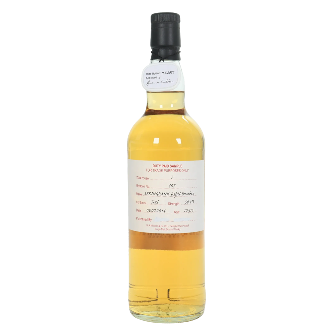 Springbank スプリングバンク 2014 10年 Duty Paid Sample (58.4