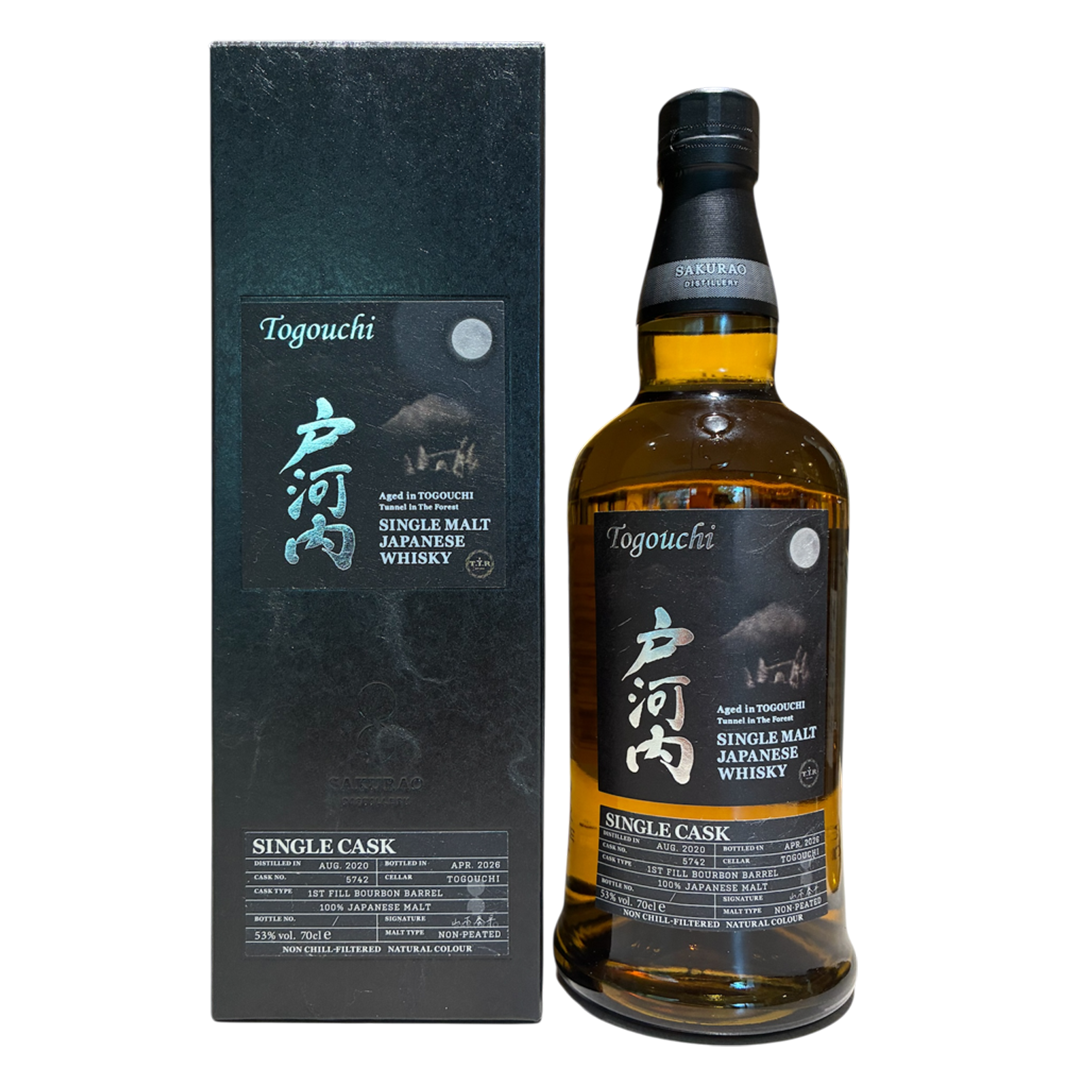 Togouchi 戸河内シングルモルト 2020-2026 5年 国産麦芽100％ T.I.R