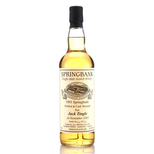 Springbank スプリングバンク 1993 プライベートカスク / Jack Tingle