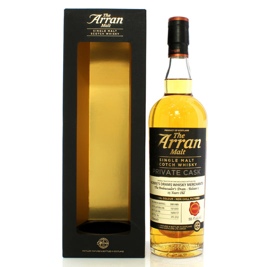 Arran アラン 2001 15年 Robbie's Drams Whisky Merchants