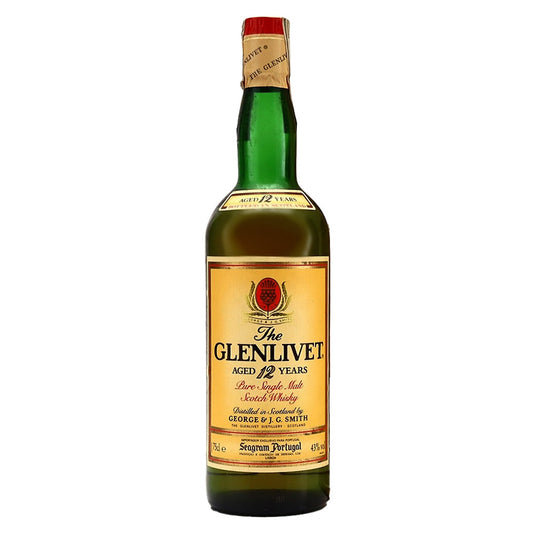 Glenlivet グレンリヴェット 12年 PURE SINGLE MALT 1980年代後半流通品 Seagram Import