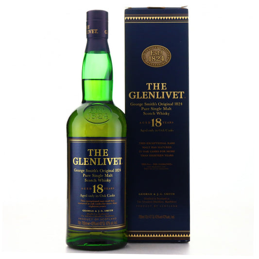 Glenlivet グレンリヴェット 18年 Pure Single Malt表記 2000年代前半流通品 1000ml
