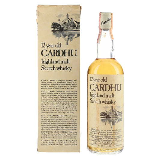 Cardhu カーデュ 12年 John Walker and Sons 1970年代流通品