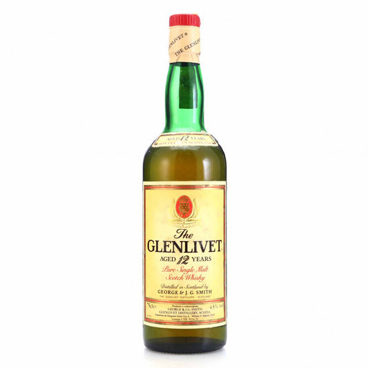 Glenlivet グレンリヴェット 12年 PURE SINGLE MALT 1980年代後半流通品 Seagram Italia Import (700ml43%)