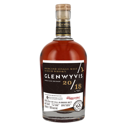 【抽選対象】 GlenWyvis グレンウィヴィス 2018 #224 RUDDER LTD. x Highlander Inn Craigellachie