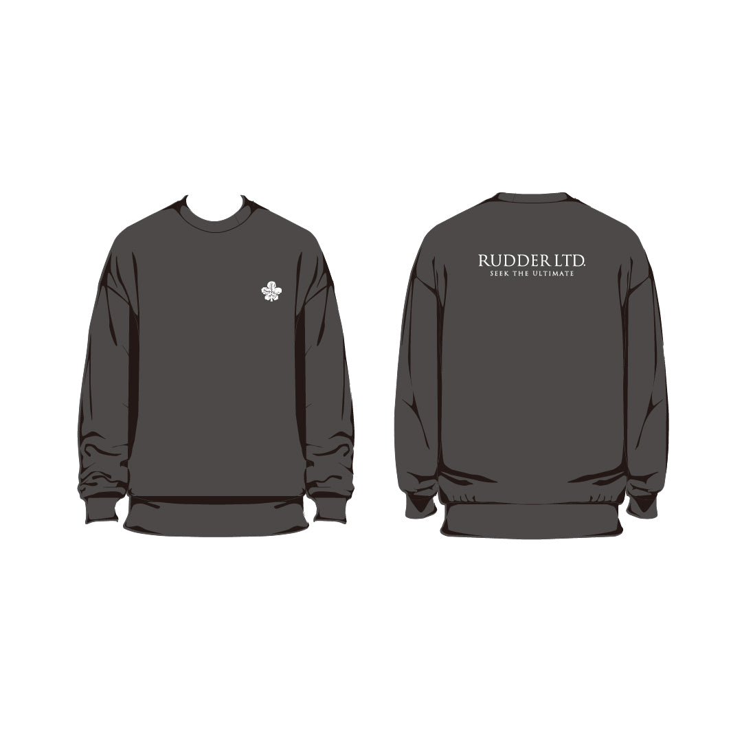 RUDDER 刺繍 Back Logo Sweat Top