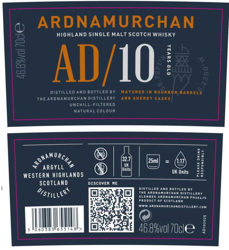 Ardnamurchan アードナムルッカン 10年 – RUDDER ONLINE SHOP | 株式