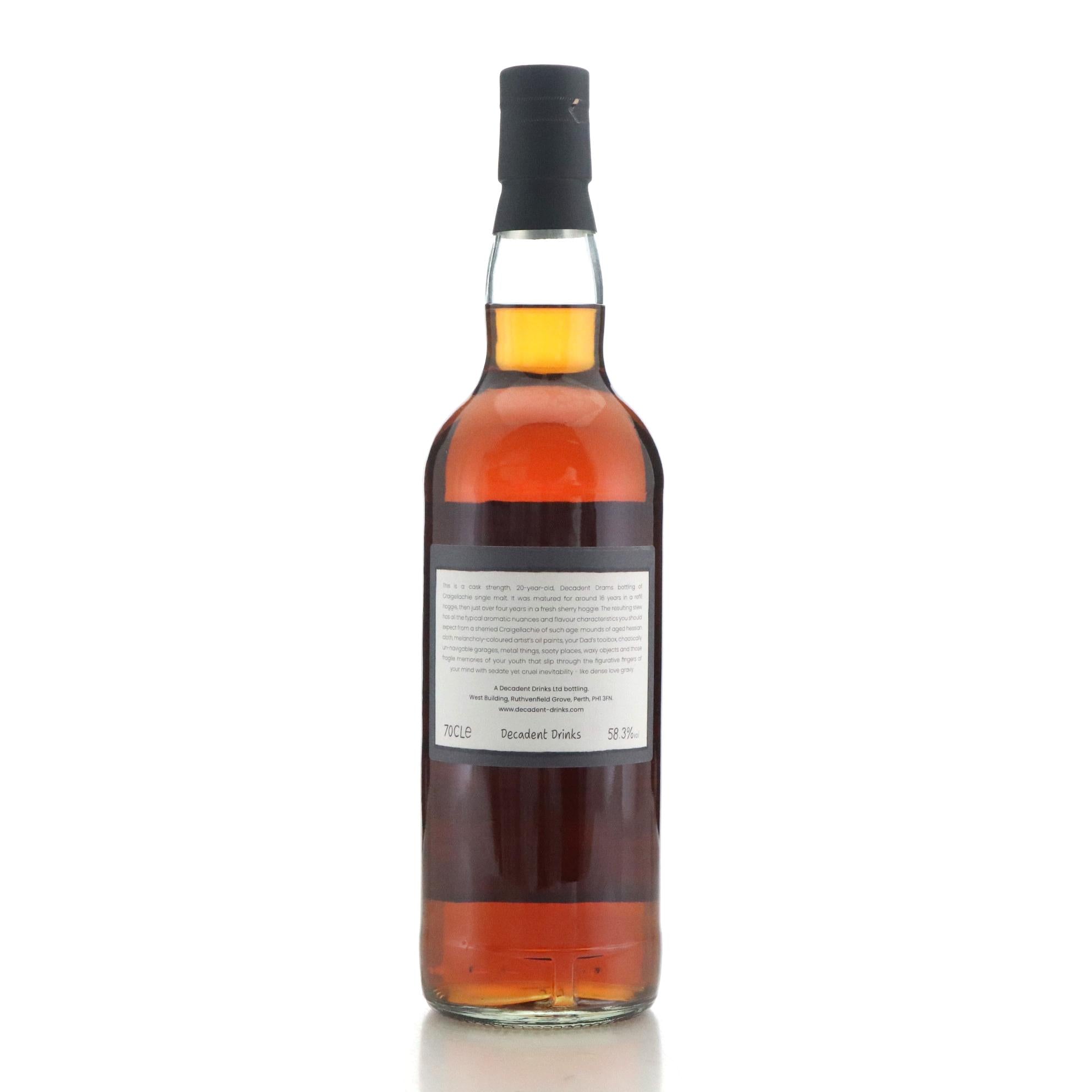 Craigellachie クライゲラヒ 2005 20年 Decadent Drams – RUDDER
