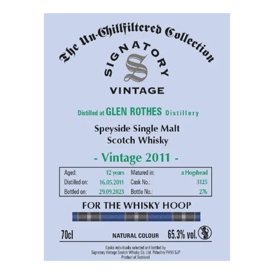 Glenrothes グレンロセス 2012 12年 THE WHISKY HOOP