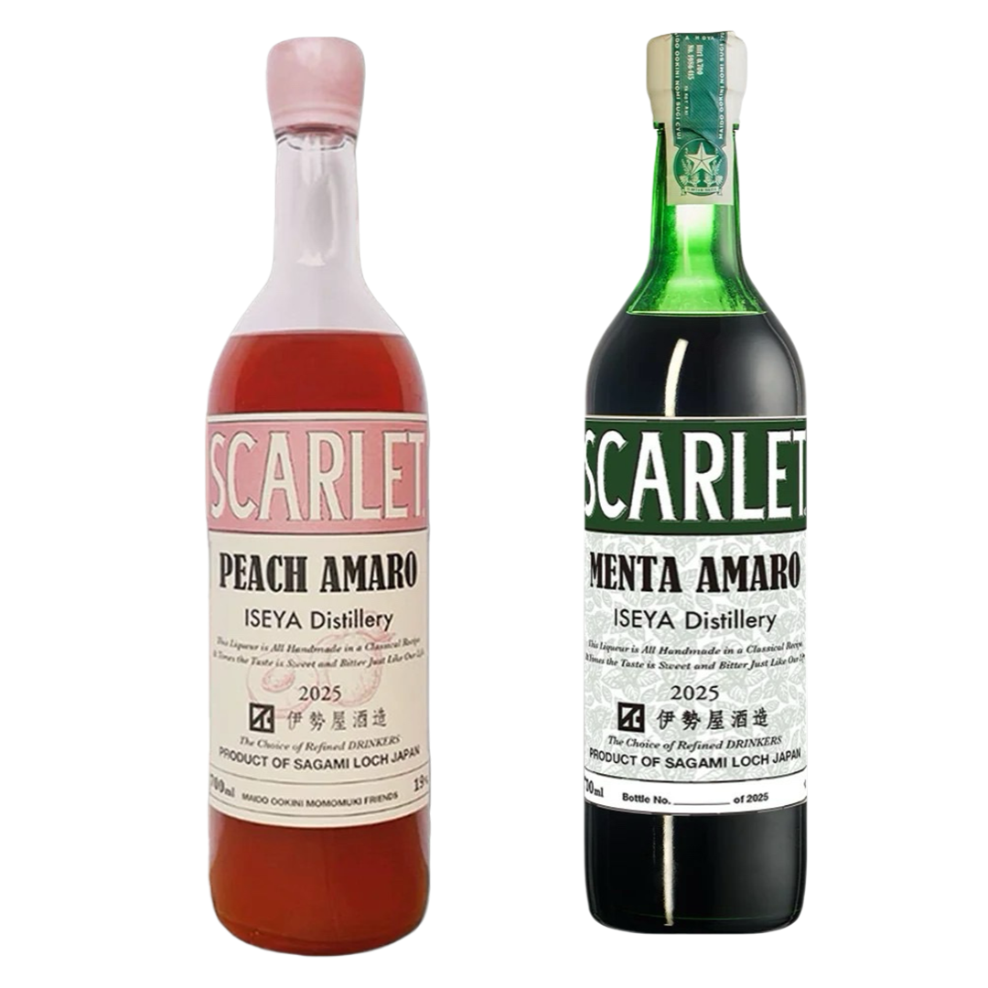 SCARLET 伊勢屋酒造  ピーチアマーロ 2025 & メンタアマーロ 2025