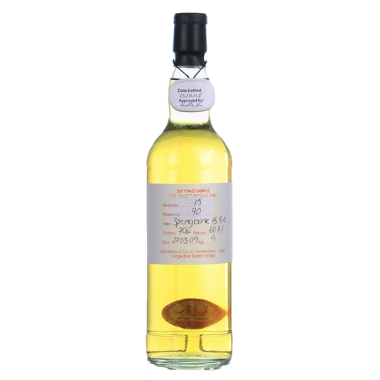 Springbank スプリングバンク 2009 9年 Duty Paid Sample (60.7%)
