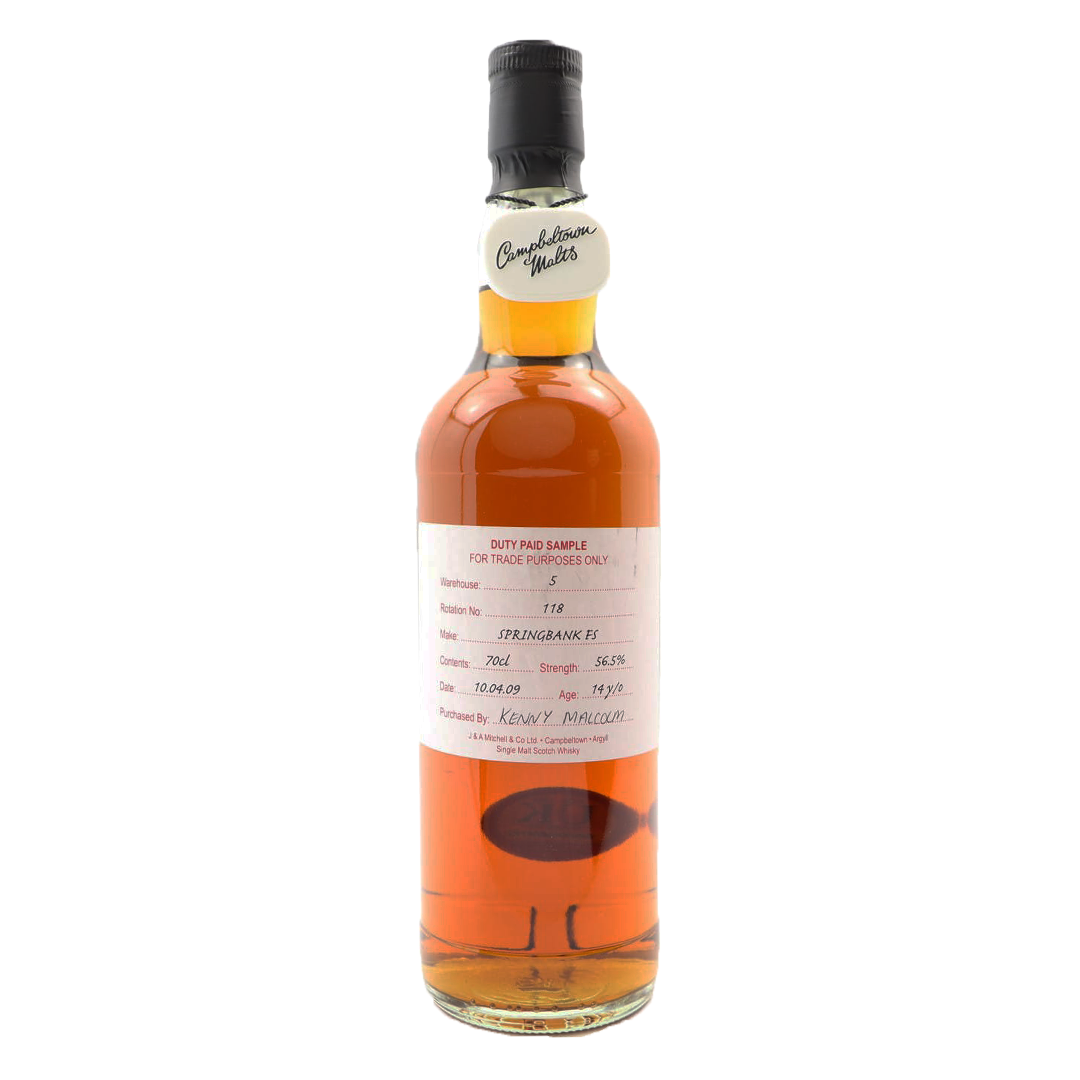 Springbank スプリングバンク 2009 14年 Duty Paid Sample (56.5%)