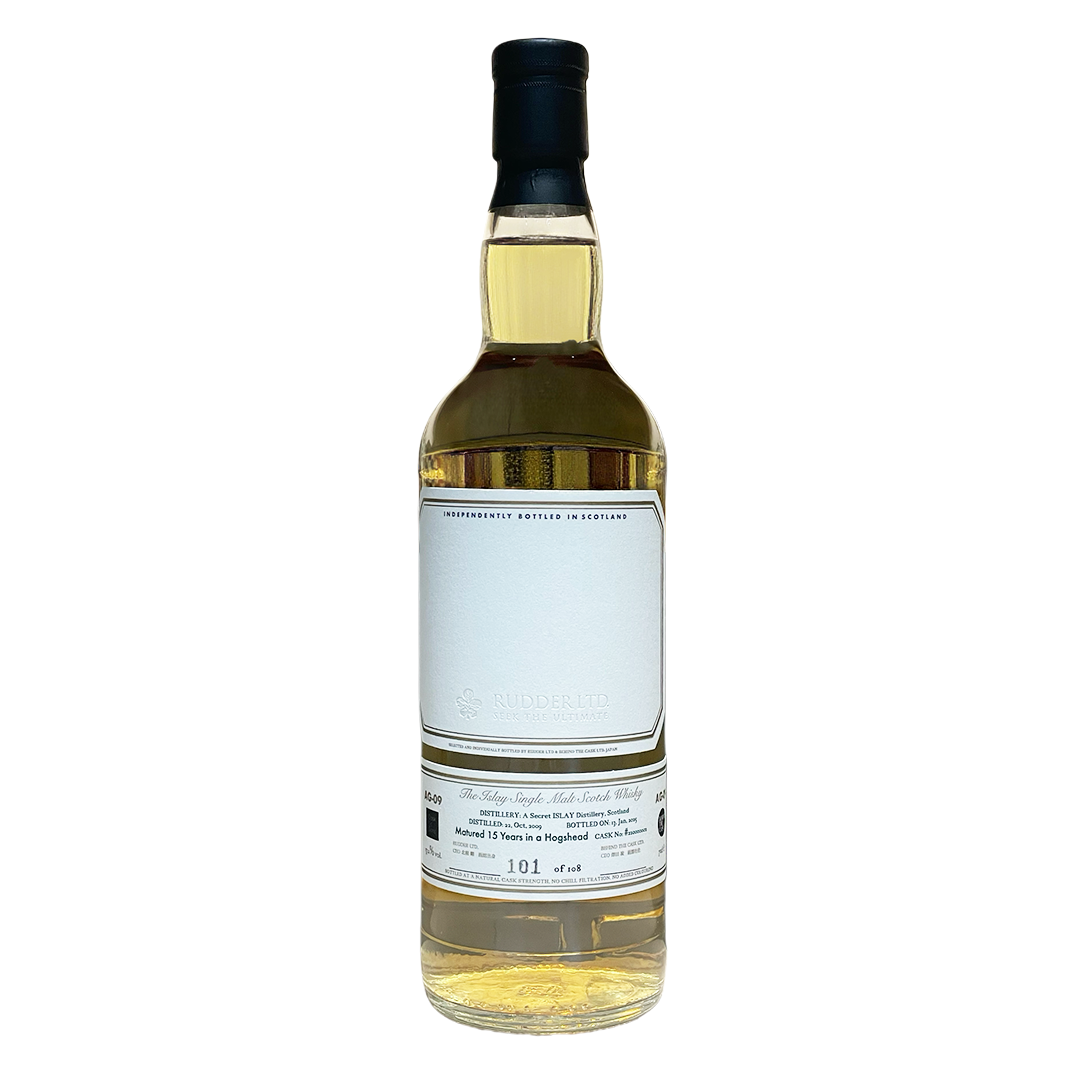 THE ISLAY SINGLE MALT SCOTCH WHISKY AG-09 BEHIND THE CASK x RUDDER LTD.